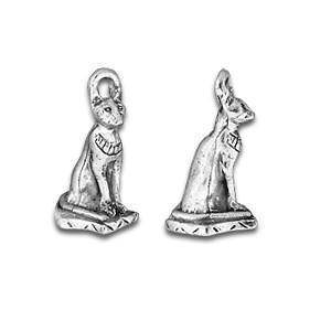 Egyptian Cat Silver Charm