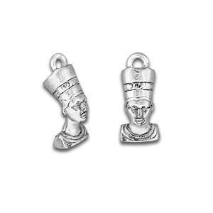 Egyptian Queen Nefertiti Silver Charm-Watchus