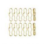 Gold Charm Clips… 12 pieces per bag