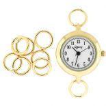 Gold Split Rings for Bracelet Watch ... ''Watch Face Not Included''*-144 pieces per bag-Watchus