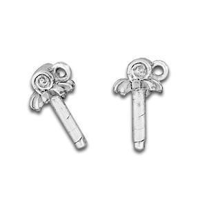 Party Horn Silver Charm