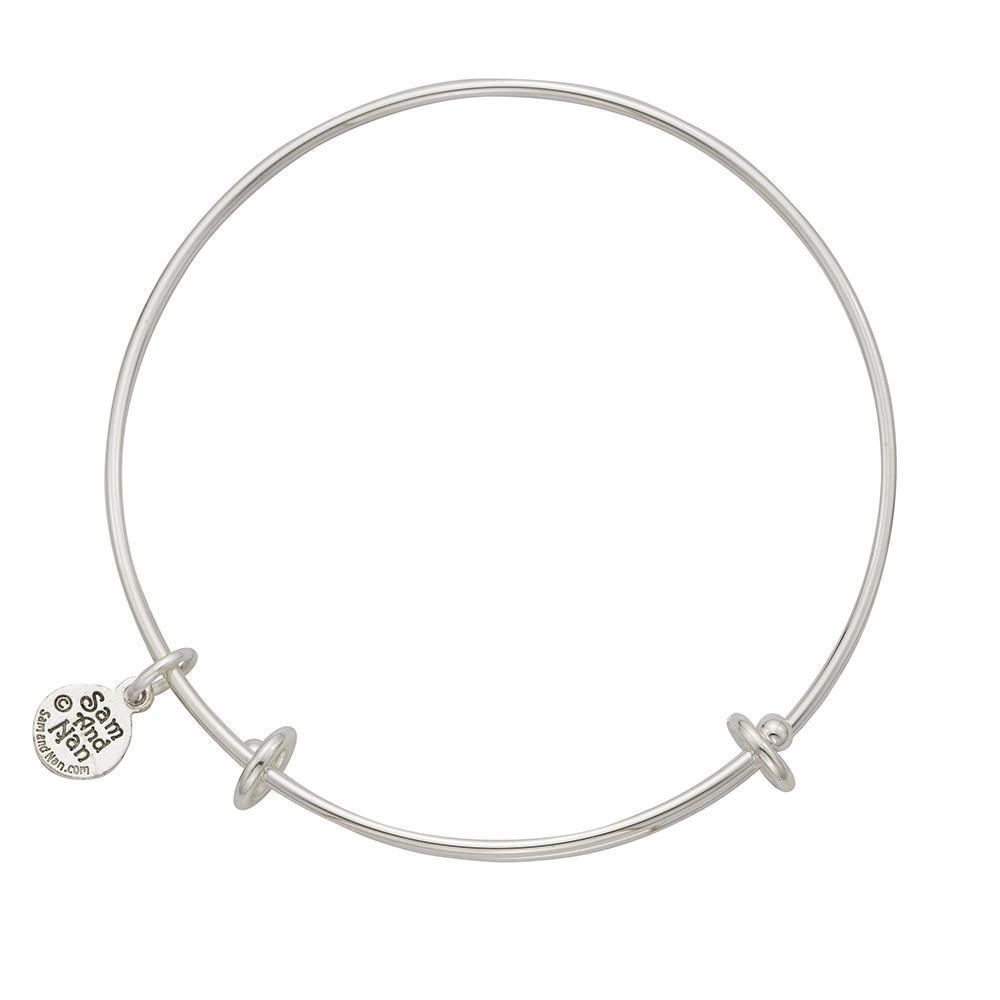 SamandNan Bangle Bracelet. Small, Medium or Large. Select Charms for Your Bracelet.-Watchus