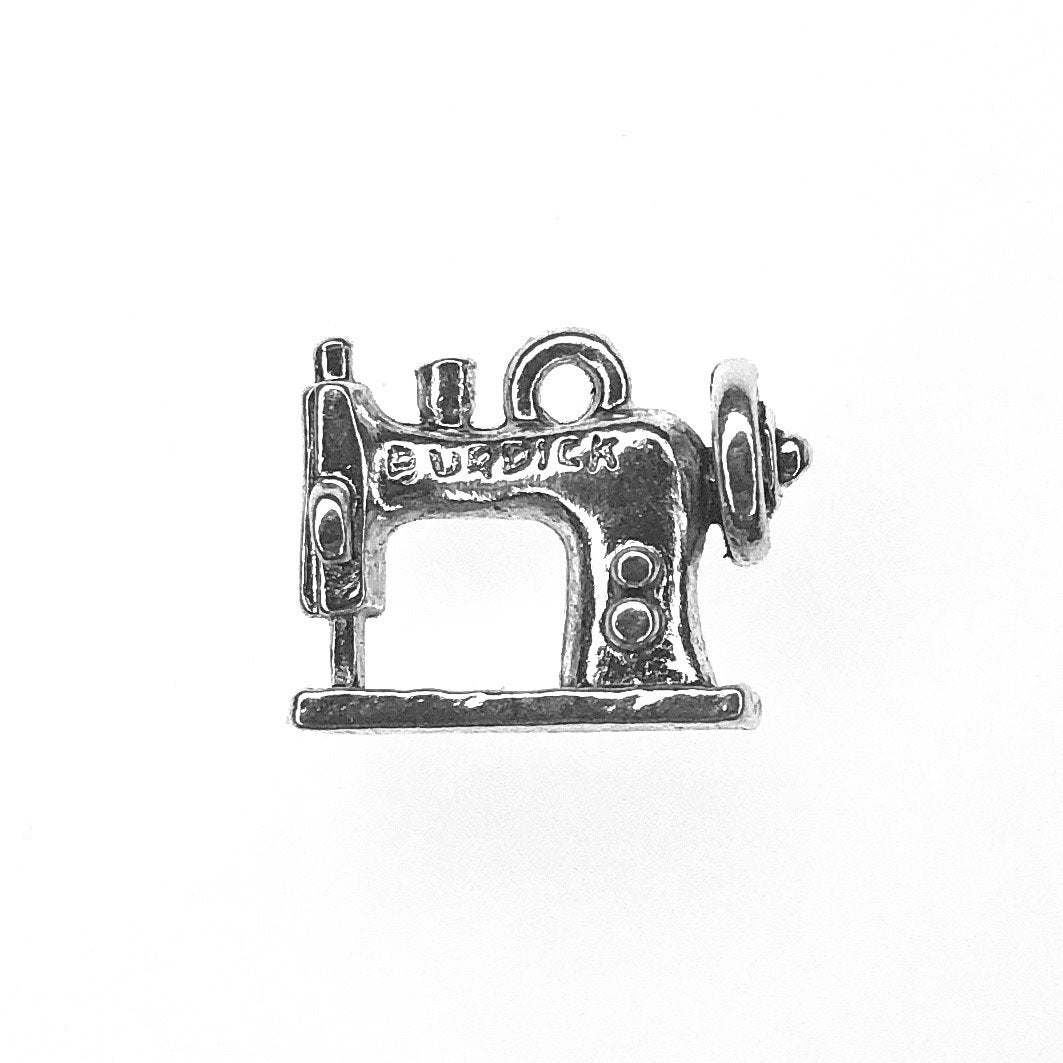 Sewing Machine Silver Charm