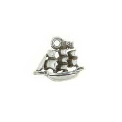 Silver Galleon Ship Charm-Watchus
