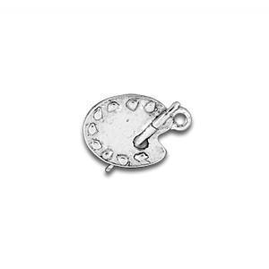 Silver Paint Pallet Charm