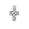 Silver Woven Cross Pendant Charm-Watchus