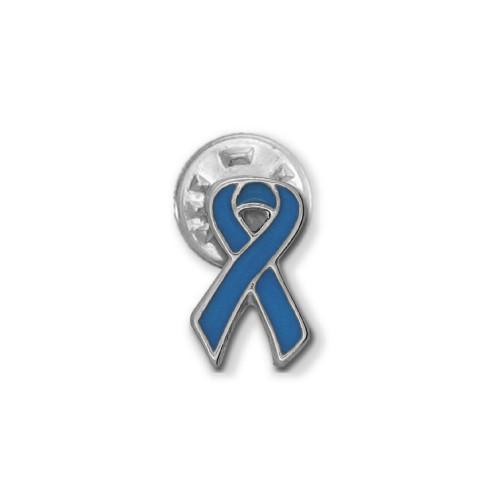 Blue Colon Cancer Ribbon Stick Pin