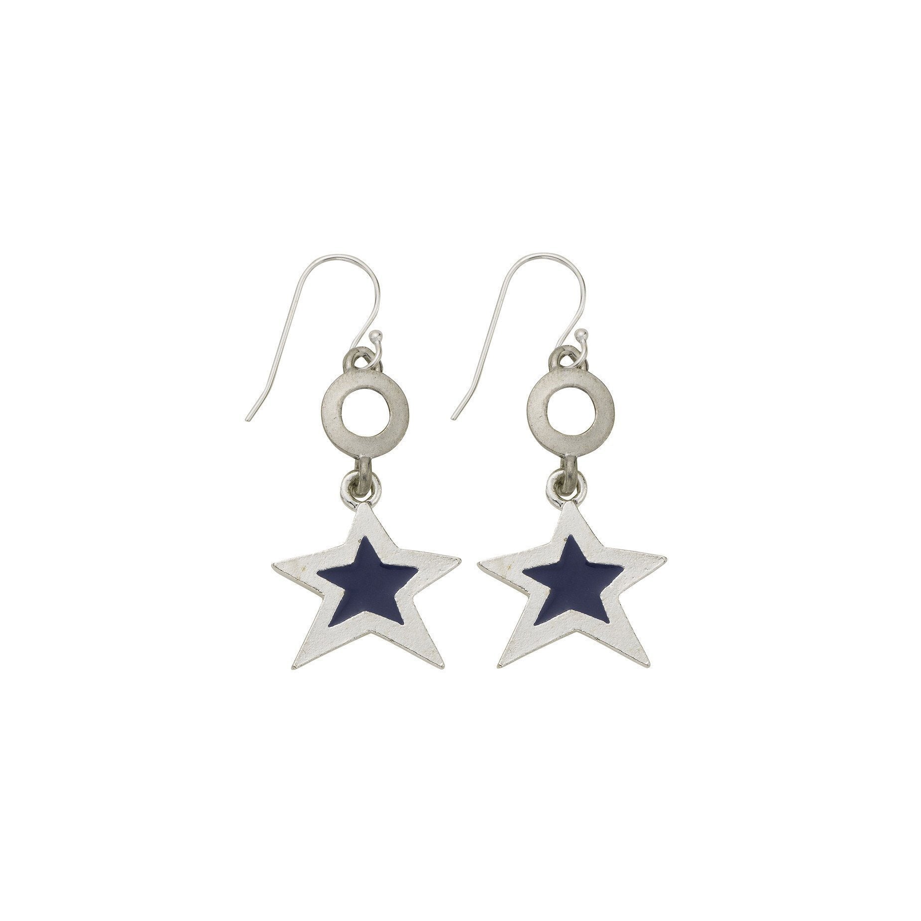 Blue Star Open Cup Earring