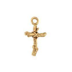 Branch Cross Plated Gold Charms