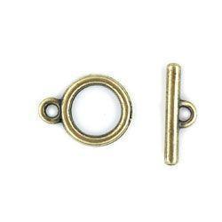 Brass Plain Toggle Set-Watchus