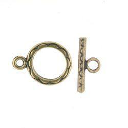 Brass Scalloped Toggle Set-Watchus