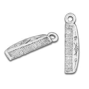 Comb 3D Silver Charm