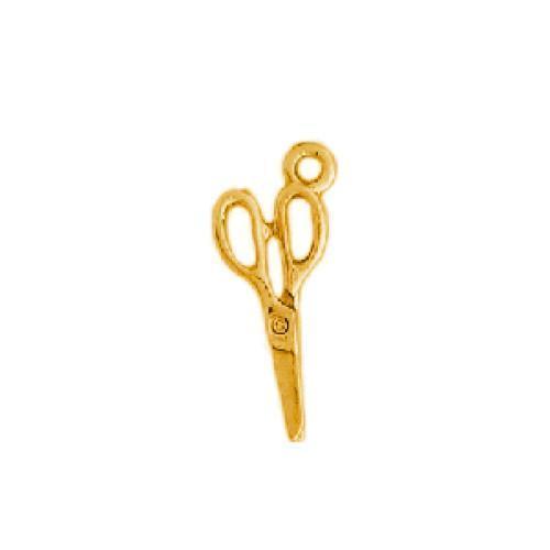 Craft Scissors Charms Gold Plated