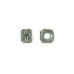 Cross Cube Bead - Fits Pandora Bracelets-Watchus