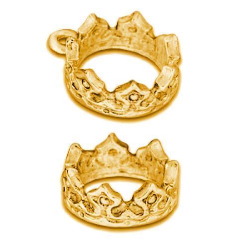 Crown Gold Plated Charms