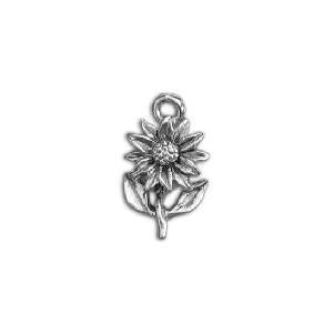 Daisy 3D Silver Charm