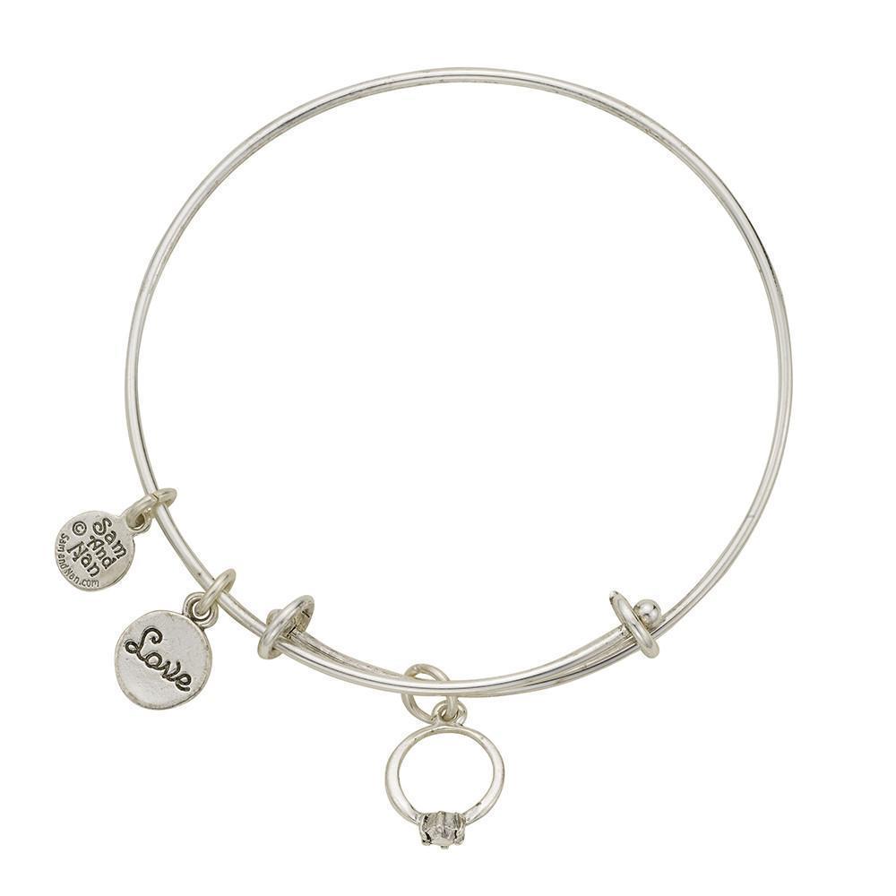 Engagement Ring Love Bangle Bracelet-Watchus