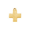 Flat Cross Plated Gold Charm-Watchus