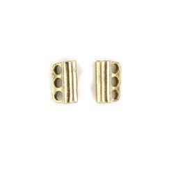 Gold 3-Hole Bead Bar 12mm-Watchus