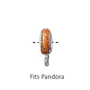 Gold Charm Attachment - Fits Pandora Bracelets