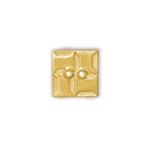 Gold Plated Spool Quilt Block 2 Hole Button-Watchus