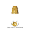 Gold Plated Thimble Button-Watchus