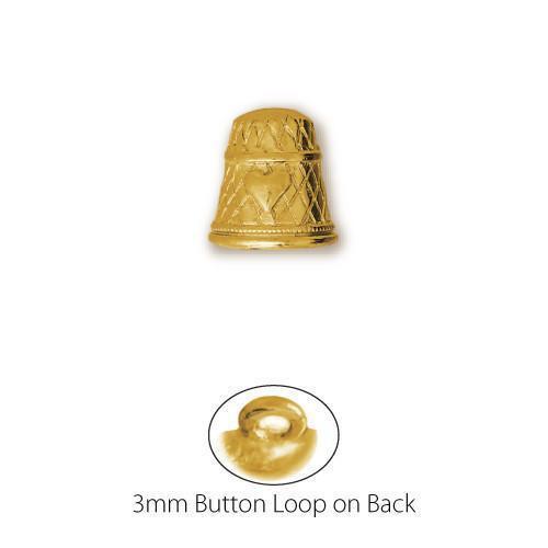 Gold Plated Thimble Button-Watchus