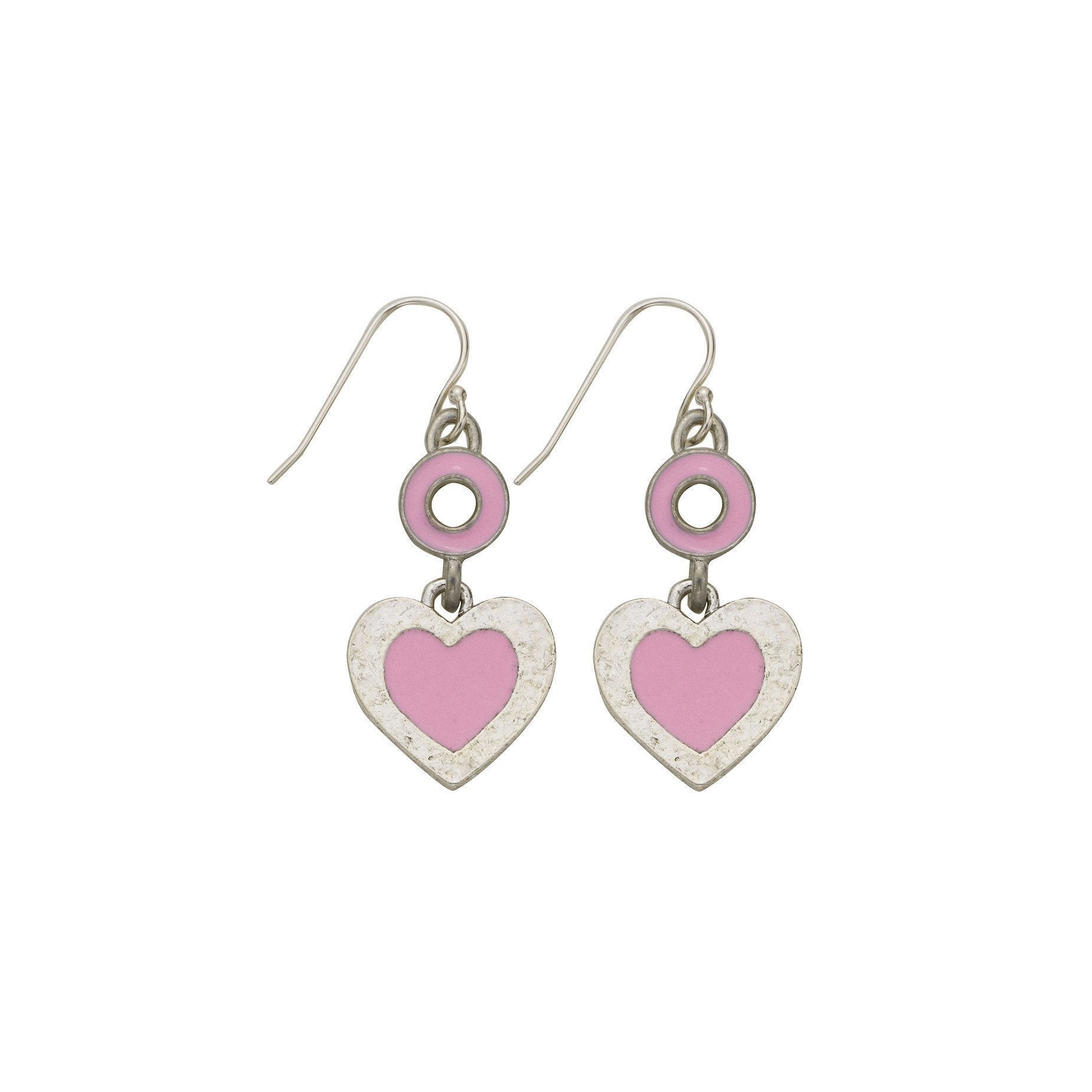 Heart Pink Earrings