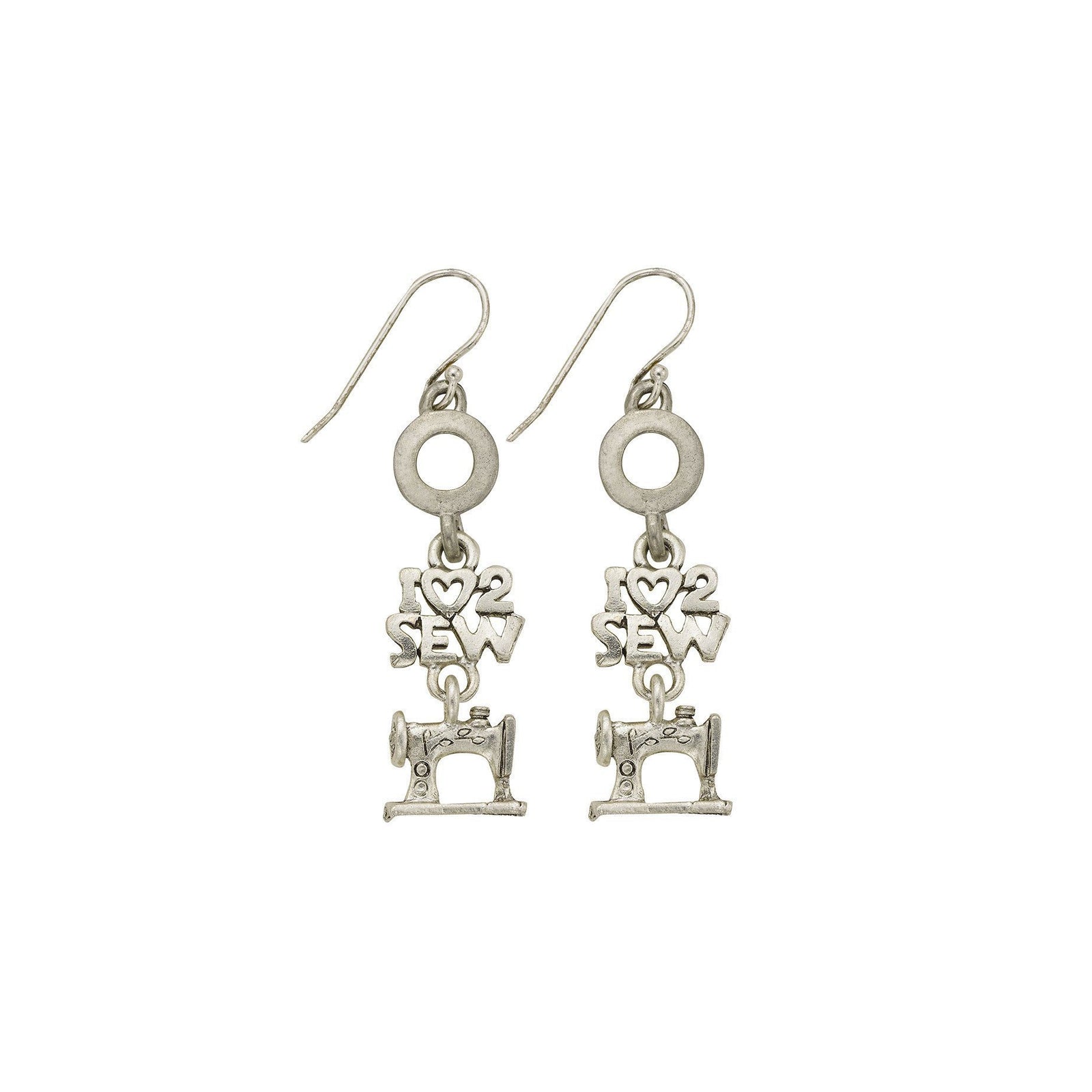 I Love 2 Sew Earrings-Watchus