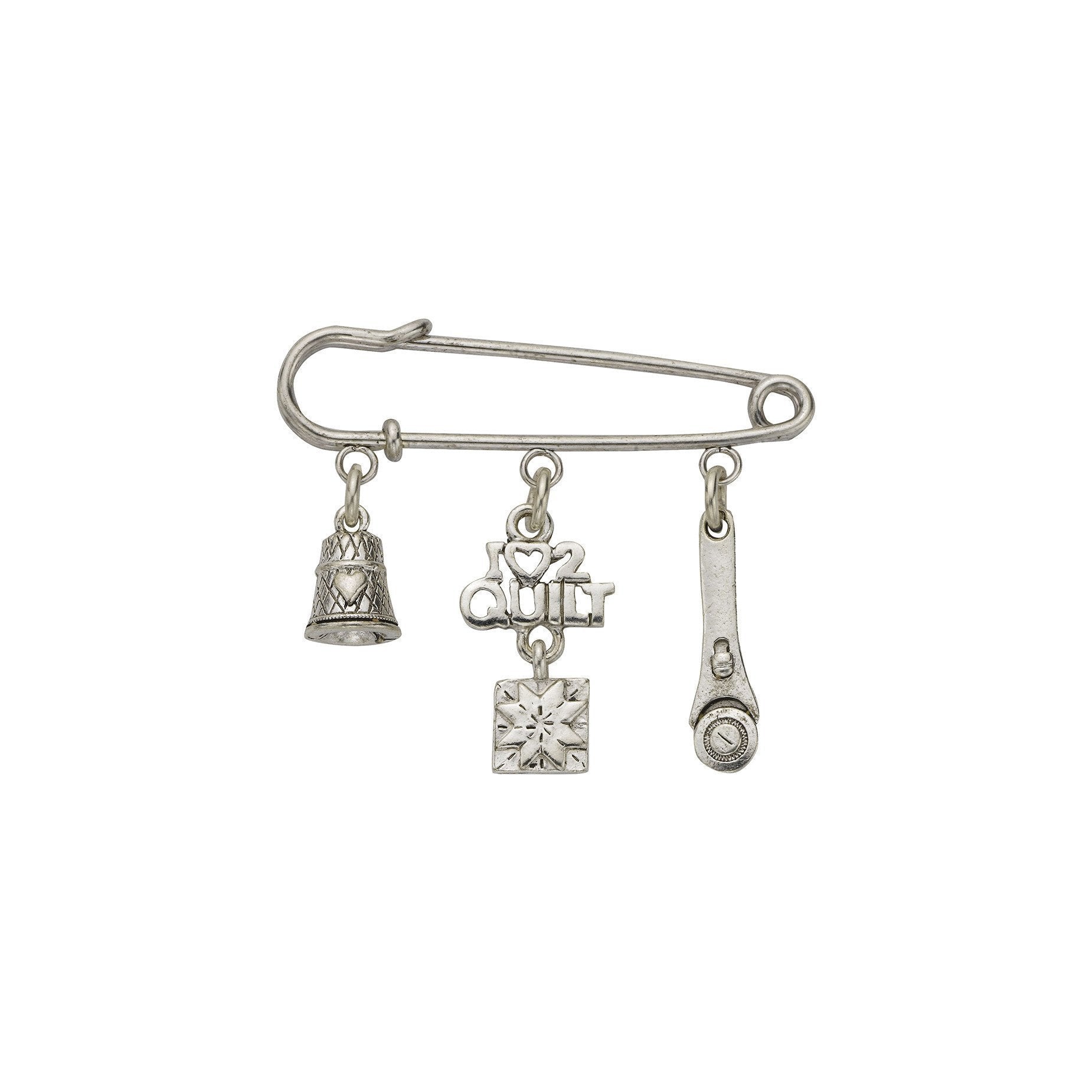 I Love Quilting Brooch-Watchus