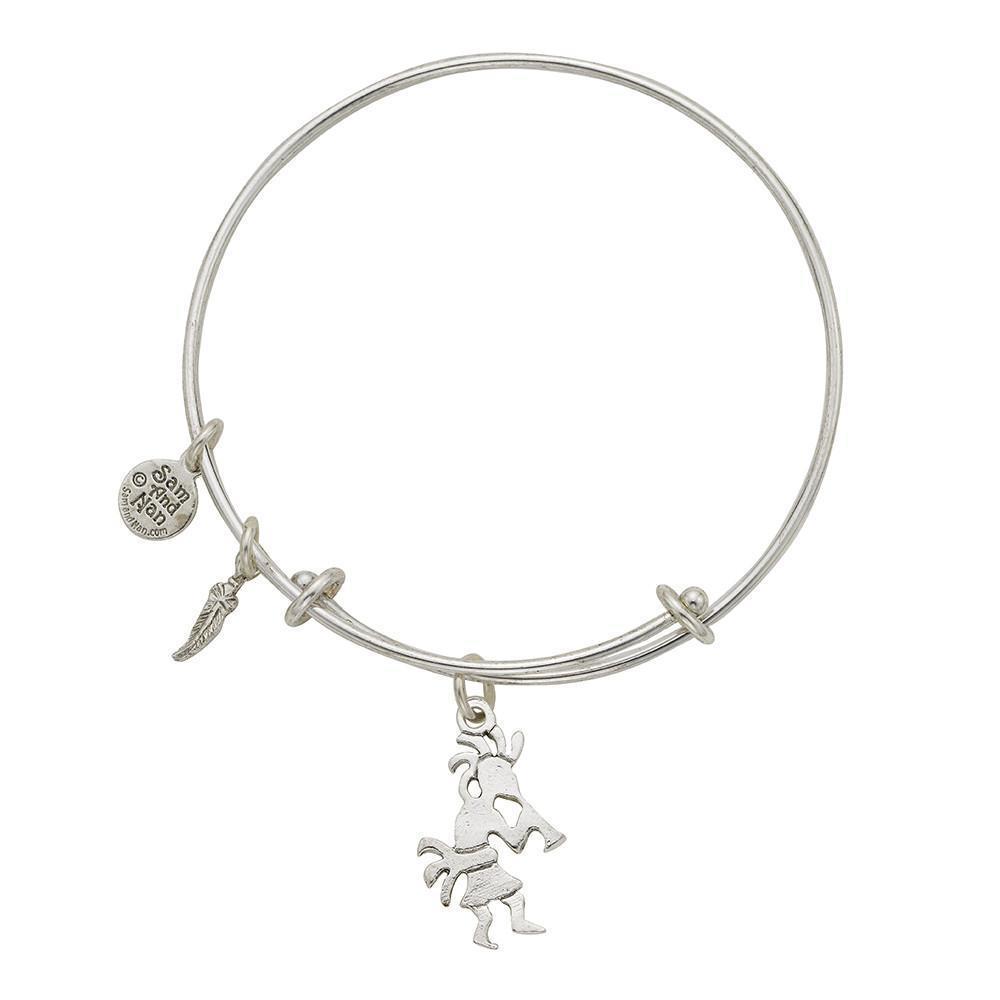 Kokopelli Charm Bangle Bracelet-Watchus