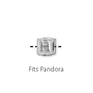 Letter H - Fits Pandora Bracelets-Watchus