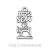Linked "I Love 2 Sew" Pewter Charm-Watchus