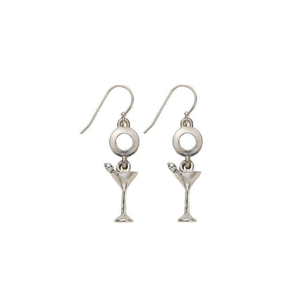 Martini Glass Earrings-Watchus