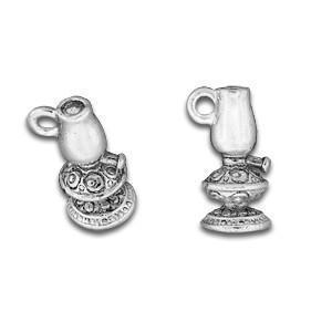 Oil Lamp Pewter Charm