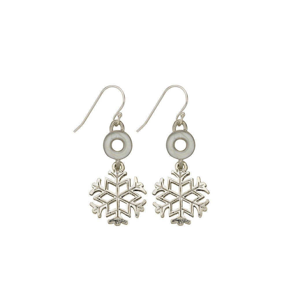 Pearl Snowflake Earrings