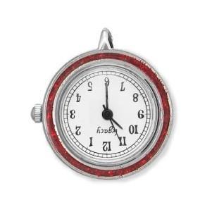 Pendant Watch Face with Red Epoxy-Watchus