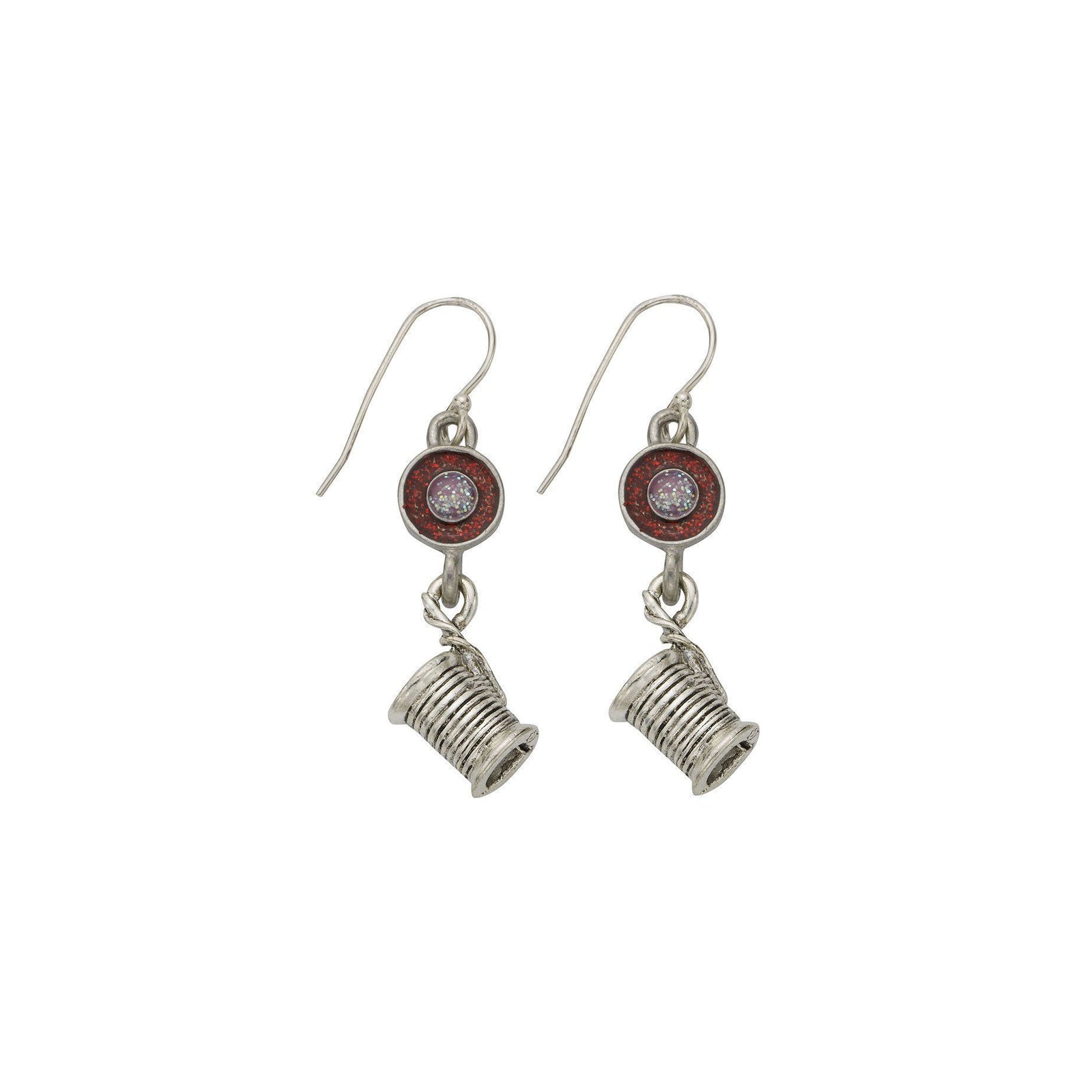Pink Thread Earrings-Watchus