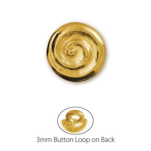 Round Gold Plated Swirl Button-Watchus