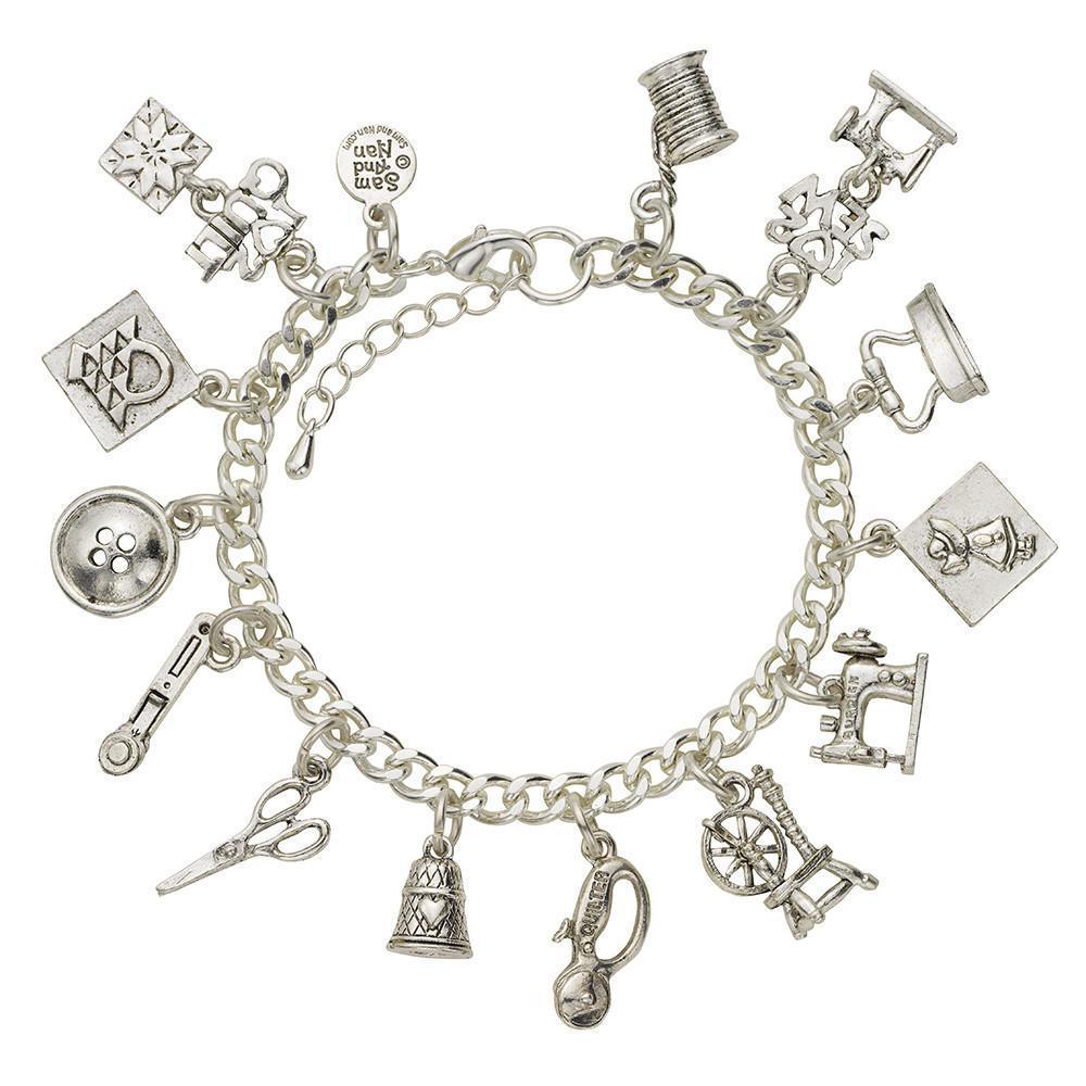 Sewing and Quilting Charm Bracelet