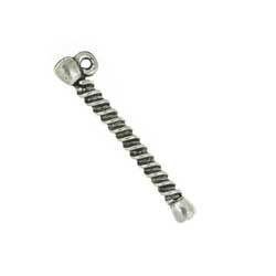 Silver Baton Cheerleader Charm-Watchus