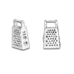 Silver Cheese Grater Charm