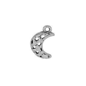 Silver Crescent Weave Charm-Watchus