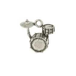 Silver Drum Set Charm-Watchus