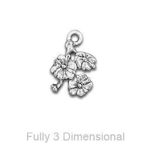 Silver Elder Flower Charm-Watchus