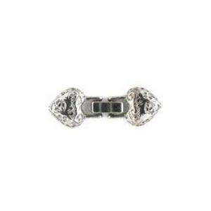 Silver Etruscan Heart Clasp