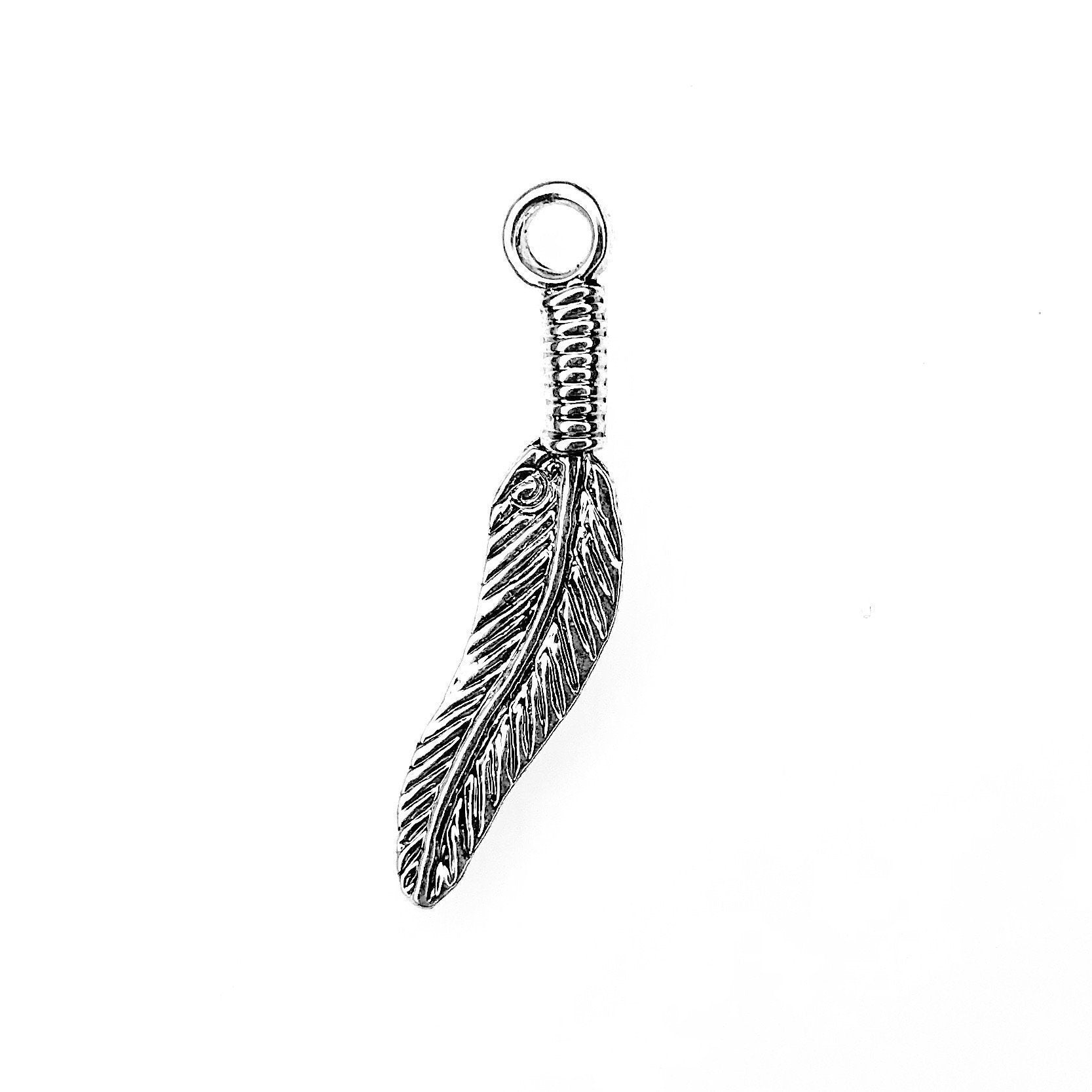 Silver Feather Charm-Watchus