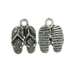 Silver Flip Flop Charm-Watchus