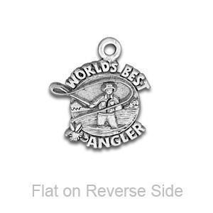 Silver Fly Fishing Charm-Watchus