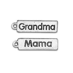 Silver Grandma Mama Charm